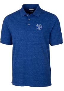 Cutter and Buck Air Force Falcons Mens Blue Advantage Space Dye Short Sleeve Polo