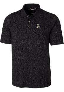 Cutter and Buck Michigan State Spartans Mens Black Advantage Space Dye Short Sleeve Polo