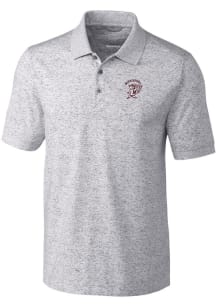 Cutter and Buck Mississippi State Bulldogs Mens Grey Vault Advantage Space Dye Short Sleeve Polo