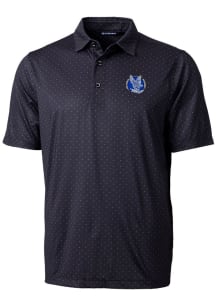 Cutter and Buck Air Force Falcons Mens Black Pike Double Dot Short Sleeve Polo