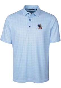 Cutter and Buck Delaware Fightin' Blue Hens Mens Blue Pike Double Dot Short Sleeve Polo