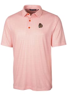 Cutter and Buck Oregon State Beavers Mens Orange Vault Pike Double Dot Short Sleeve Polo