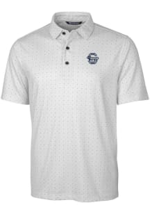 Cutter and Buck Penn State Nittany Lions Mens Charcoal Pike Double Dot Short Sleeve Polo