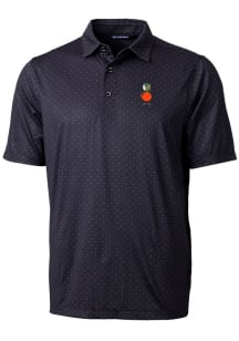 Cutter and Buck UCF Knights Mens Black Pike Double Dot Short Sleeve Polo