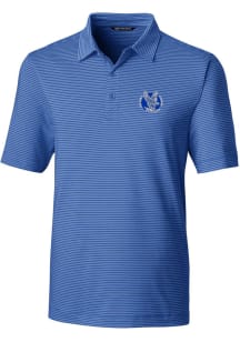 Cutter and Buck Air Force Falcons Mens Blue Forge Pencil Stripe Short Sleeve Polo