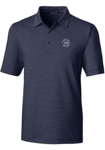 Cutter and Buck Penn State Nittany Lions Mens Navy Blue Vault Forge Pencil Stripe Short Sleeve P..