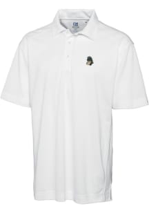 Cutter and Buck Michigan State Spartans Mens White Drytec Genre Textured Short Sleeve Polo