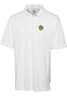 Cutter and Buck Missouri Tigers Mens White Drytec Genre Textured Short Sleeve Polo