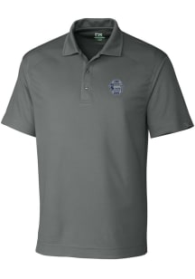 Cutter and Buck Penn State Nittany Lions Mens Grey Drytec Genre Textured Short Sleeve Polo