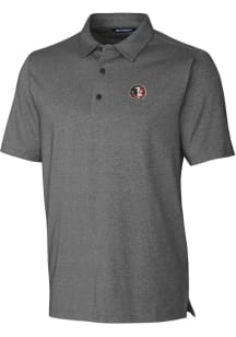 Cutter and Buck Florida State Seminoles Mens Charcoal Forge Heathered Short Sleeve Polo