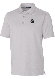 Cutter and Buck Gonzaga Bulldogs Mens Grey Forge Heathered Short Sleeve Polo