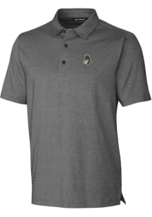 Cutter and Buck Michigan State Spartans Mens Charcoal Forge Heathered Short Sleeve Polo