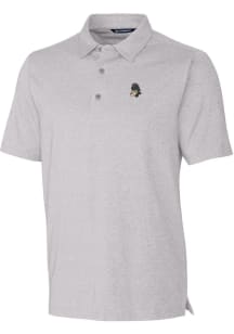 Cutter and Buck Michigan State Spartans Mens Grey Forge Heathered Short Sleeve Polo