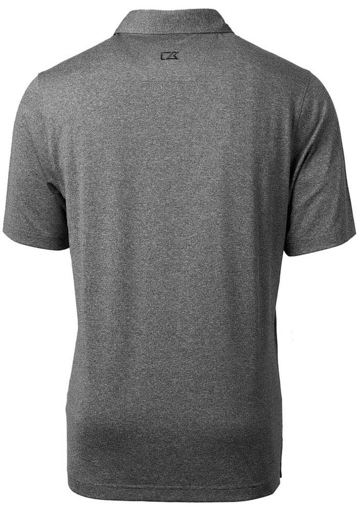 Cutter and Buck Ohio State Buckeyes Mens Charcoal Forge Heathered Short Sleeve Polo