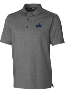 Cutter and Buck Old Dominion Monarchs Mens Charcoal Forge Heathered Short Sleeve Polo