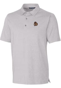 Cutter and Buck Oregon State Beavers Mens Grey Forge Heathered Short Sleeve Polo