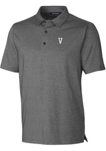 Cutter and Buck Villanova Wildcats Mens Charcoal Forge Heathered Short Sleeve Polo