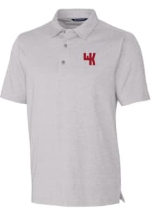 Cutter and Buck Western Kentucky Hilltoppers Mens Grey Forge Heathered Short Sleeve Polo