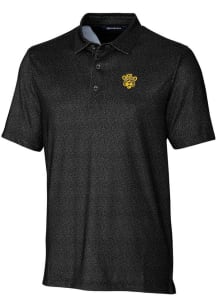Cutter and Buck Missouri Tigers Mens Black Pike Micro Floral Short Sleeve Polo