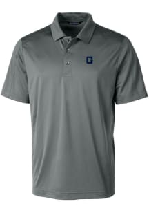 Cutter and Buck Georgetown Hoyas Mens Grey Prospect Textured Short Sleeve Polo