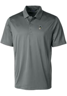 Cutter and Buck Michigan State Spartans Mens Grey Prospect Textured Short Sleeve Polo