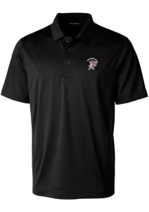 Cutter and Buck Mississippi State Bulldogs Mens Black Prospect Textured Short Sleeve Polo