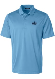 Cutter and Buck Old Dominion Monarchs Mens Blue Prospect Textured Short Sleeve Polo