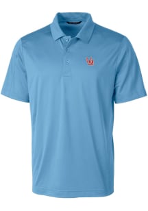 Cutter and Buck Ole Miss Rebels Mens Blue Vault Prospect Short Sleeve Polo