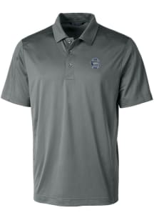 Cutter and Buck Penn State Nittany Lions Mens Grey Prospect Textured Short Sleeve Polo