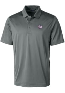 Cutter and Buck TCU Horned Frogs Mens Grey Prospect Textured Short Sleeve Polo