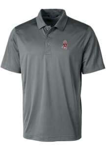 Cutter and Buck Washington State Cougars Mens Grey Vault Prospect Short Sleeve Polo