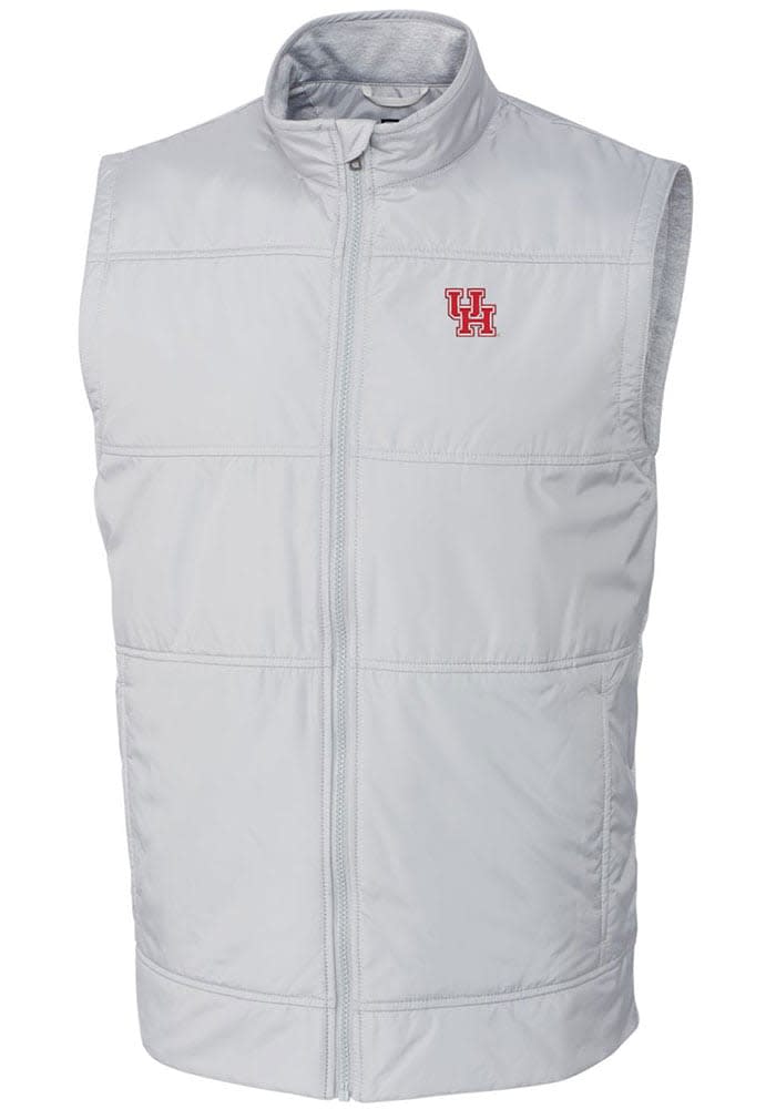 Cutter and Buck Houston Cougars Big and Tall White Stealth
