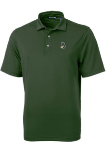 Cutter and Buck Michigan State Spartans Mens Green Virtue Eco Pique Short Sleeve Polo
