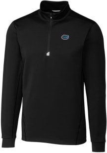 Cutter and Buck Florida Gators Mens Black Traverse Stretch Big and Tall 1/4 Zip Pullover