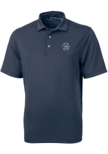 Mens Penn State Nittany Lions Navy Blue Cutter and Buck Virtue Eco Pique Short Sleeve Polo Shirt