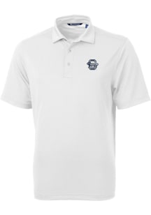 Mens Penn State Nittany Lions White Cutter and Buck Vault Virtue Eco Pique Short Sleeve Polo Shi..