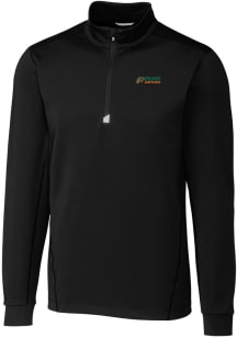 Cutter and Buck Florida A&amp;M Rattlers Mens Black Traverse Stretch Big and Tall 1/4 Zip Pullover