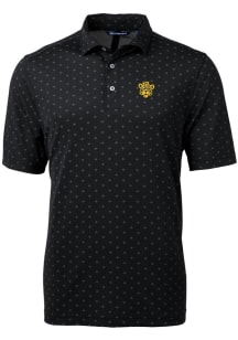Cutter and Buck Missouri Tigers Mens Black Virtue Eco Pique Tile Short Sleeve Polo