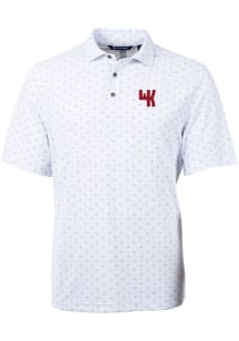 Cutter and Buck Western Kentucky Hilltoppers Mens White Virtue Eco Pique Tile Short Sleeve Polo