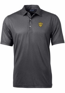 Cutter and Buck Missouri Tigers Mens Black Pike Banner Print Short Sleeve Polo