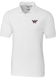 Cutter and Buck Auburn Tigers Mens White Advantage Short Sleeve Polo