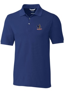 Cutter and Buck Delaware Fightin' Blue Hens Mens Blue Advantage Short Sleeve Polo