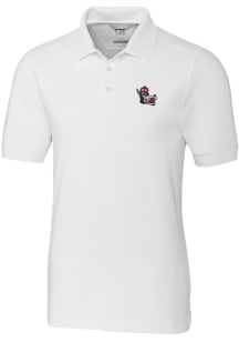 Cutter and Buck NC State Wolfpack Mens White Advantage Short Sleeve Polo