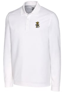 Cutter and Buck Wichita State Shockers Mens White Advantage Pique Long Sleeve Polo Shirt