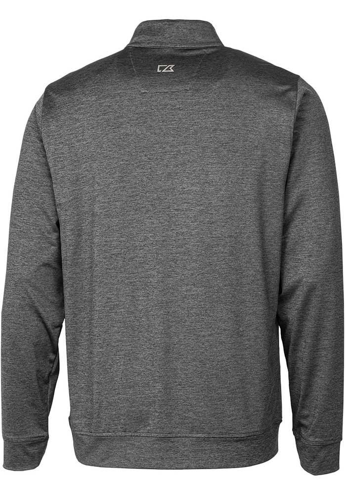 Cutter and Buck Cincinnati Bearcats Mens Grey Stealth Heathered Long Sleeve 1/4 Zip Pullover