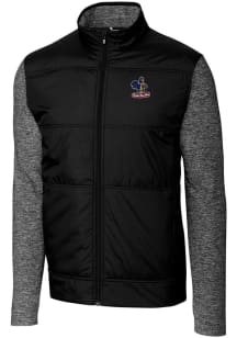 Cutter and Buck Delaware Fightin' Blue Hens Mens Black Stealth Hybrid Quilted Medium Weight Jack..