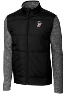 Cutter and Buck Mississippi State Bulldogs Mens Black Stealth Hybrid Quilted Medium Weight Jacke..