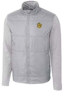 Cutter and Buck Missouri Tigers Mens Grey Stealth Hybrid Quilted Medium Weight Jacket