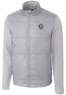 Cutter and Buck Penn State Nittany Lions Mens Grey Stealth Hybrid Quilted Medium Weight Jacket
