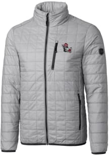Cutter and Buck NC State Wolfpack Mens Grey Rainier PrimaLoft Puffer Filled Jacket